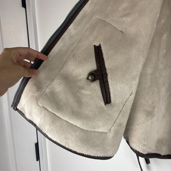 Hei Hei Anthropologie Women's Poncho Cape Hoodie Size S/M Oversized Reversible - Picture 3 of 7